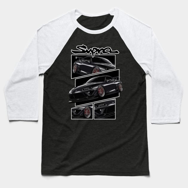 Toyota supra MK4 JDM Legend Car Classic Baseball T-Shirt by Cruise Dresses